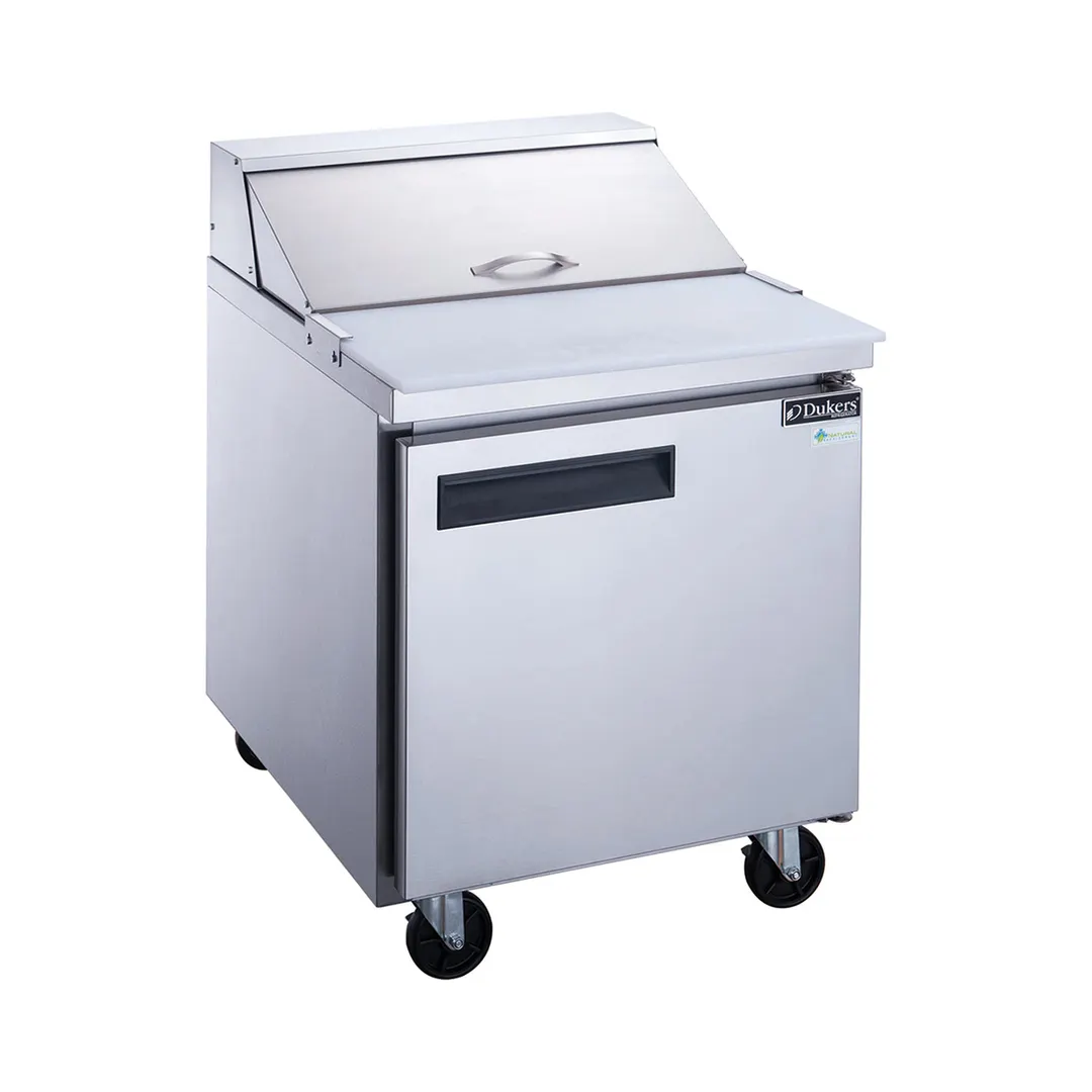 Dukers Appliance Co DSP29-8-S1 29" Sandwich/Salad Prep Table w/ 1 Door, 8 Pans