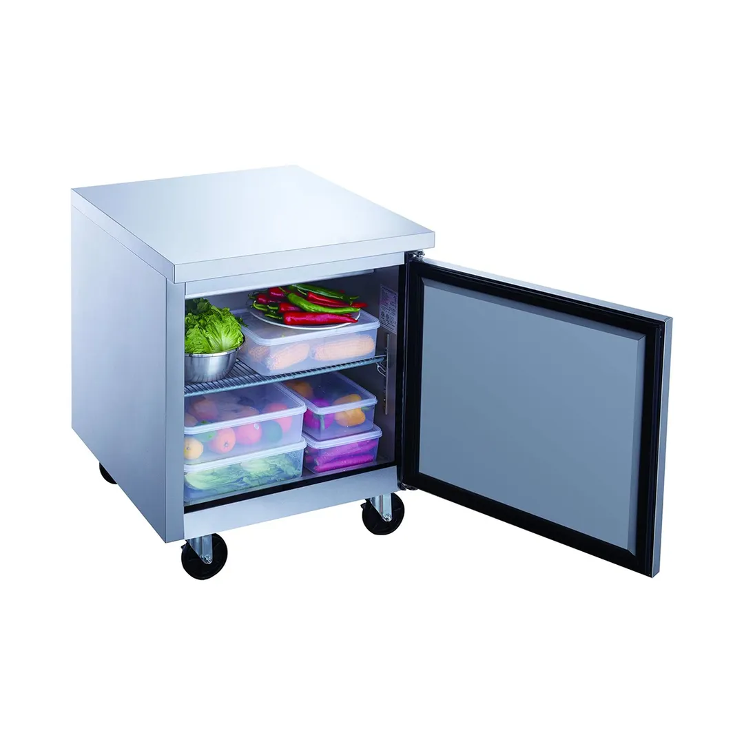 Dukers Appliance Co DUC29F 29" 1-Solid Door Undercounter Freezer, Stainless Steel, 7 cu. ft.