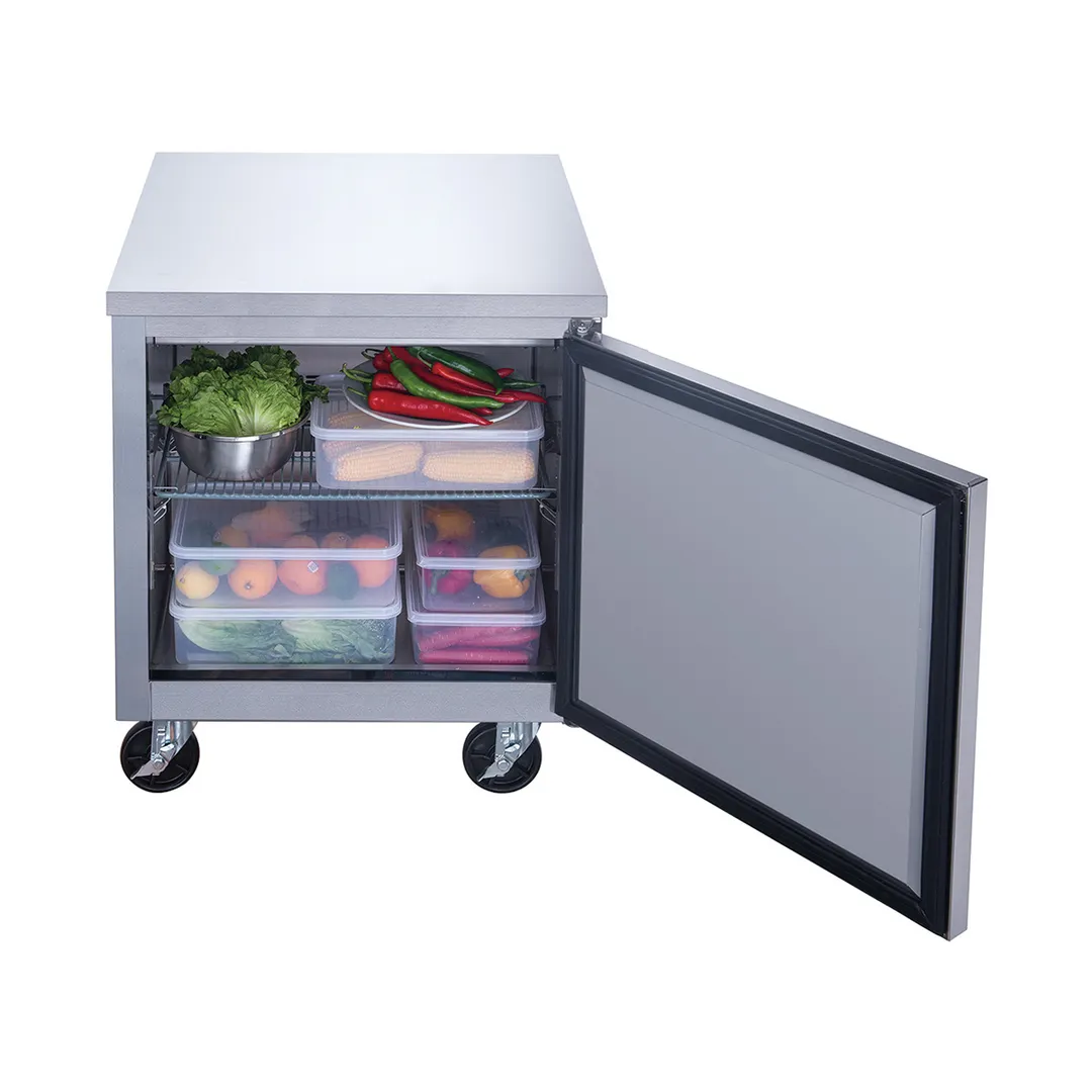 Dukers Appliance Co DUC29R 29" 1-Door Undercounter Refrigerator, Stainless Steel, 6.99 cu. ft.