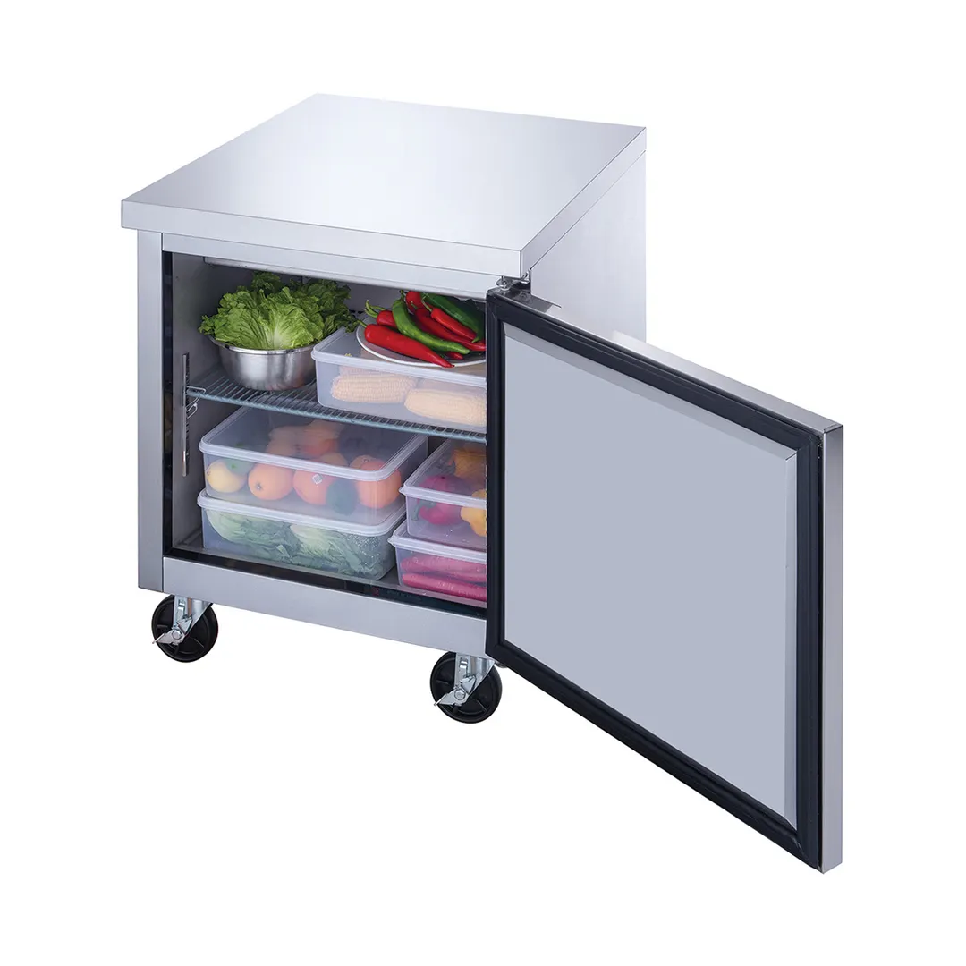 Dukers Appliance Co DUC29R 29" 1-Door Undercounter Refrigerator, Stainless Steel, 6.99 cu. ft.