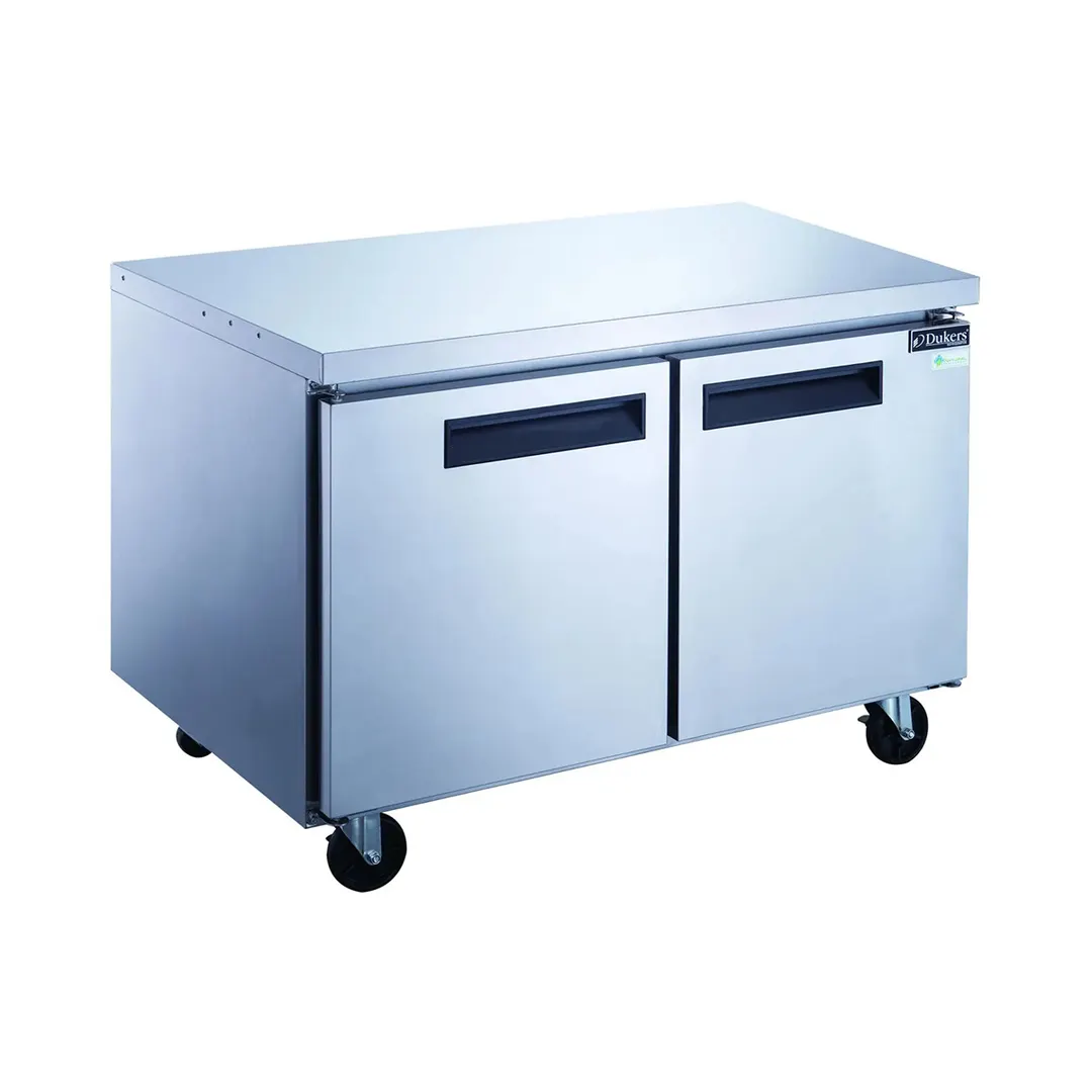 Dukers Appliance Co DUC36F 36" 2-Solid Door Undercounter Freezer, Stainless Steel, 9.6 cu. ft.