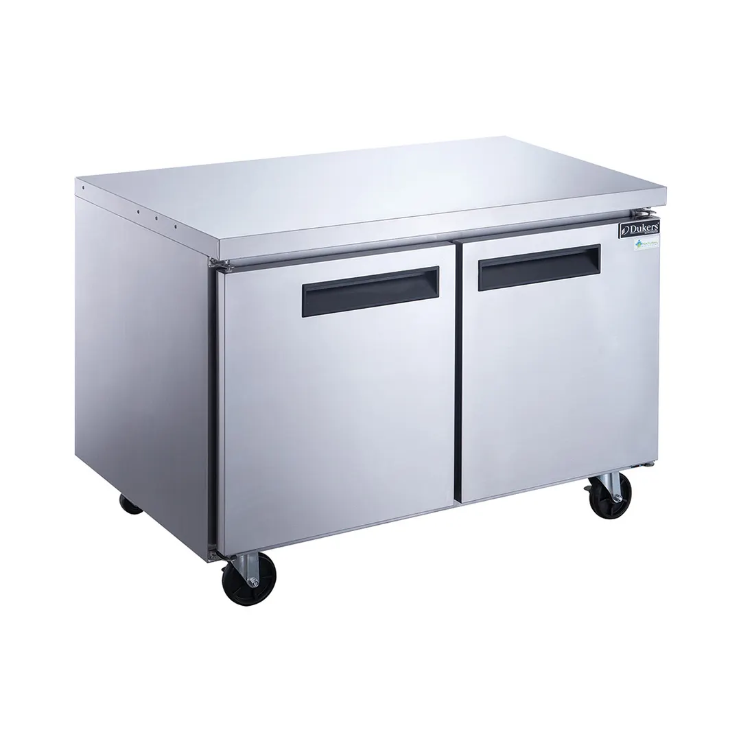 Dukers Appliance Co DUC48R 48" 2-Doors Undercounter Refrigerator, Stainless Steel, 12.21 cu. ft.