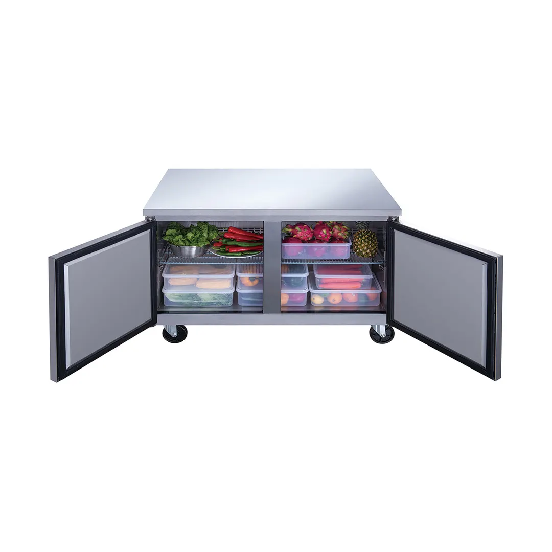 Dukers Appliance Co DUC48R 48" 2-Doors Undercounter Refrigerator, Stainless Steel, 12.21 cu. ft.