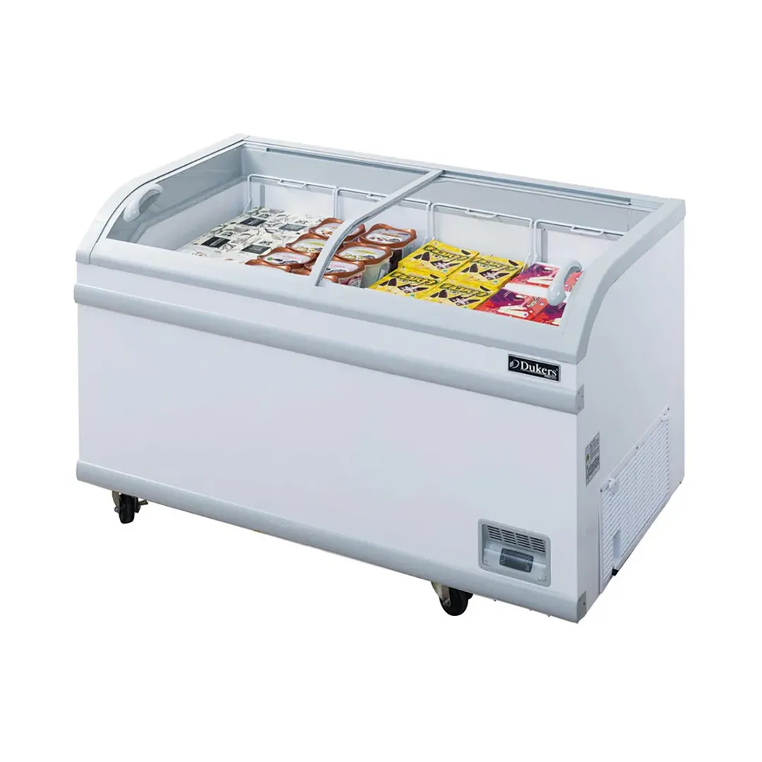 Dukers Appliance Co WD-500Y 57" Glass Chest Freezer, 17.66 cu. ft.