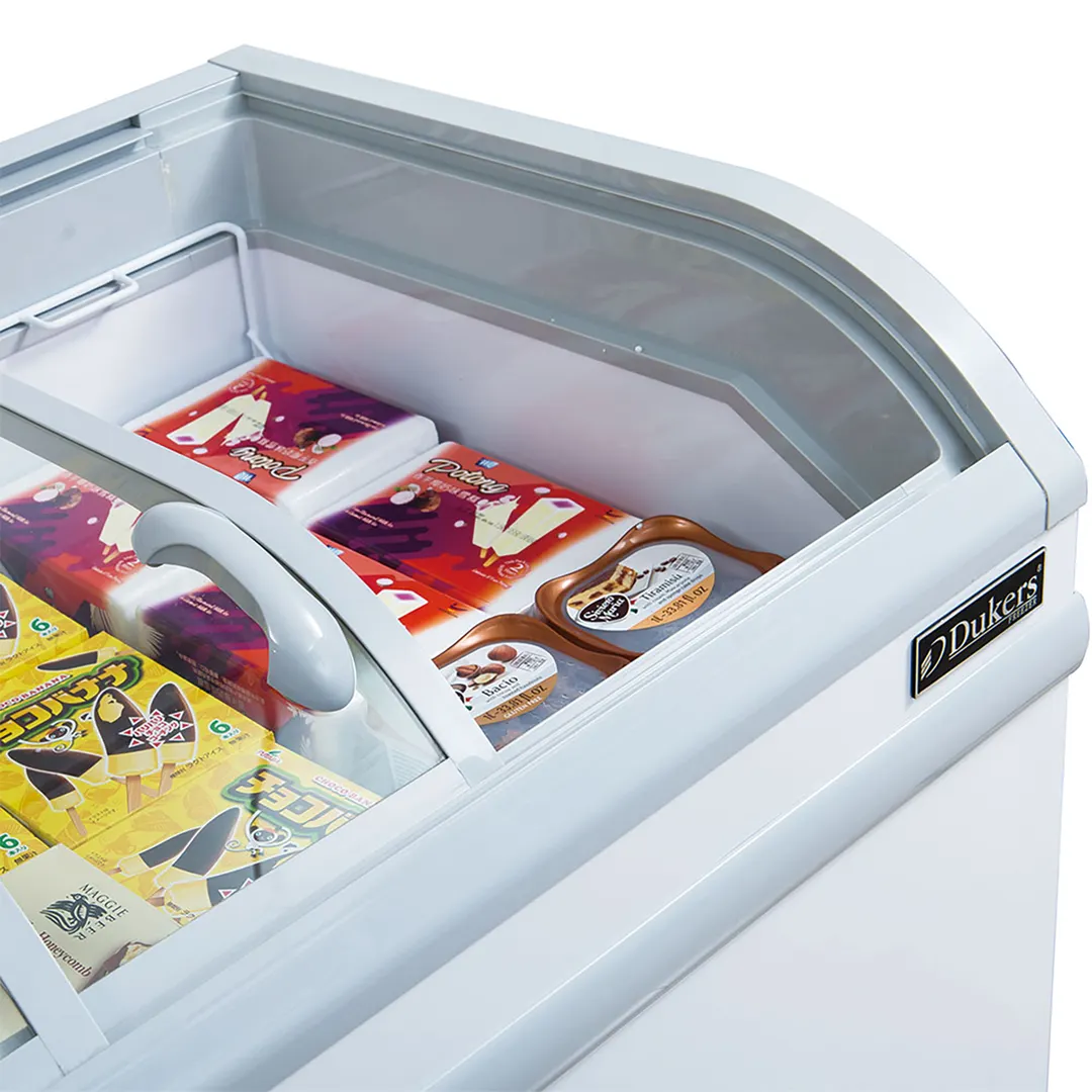 Dukers Appliance Co WD-500Y 57" Glass Chest Freezer, 17.66 cu. ft.