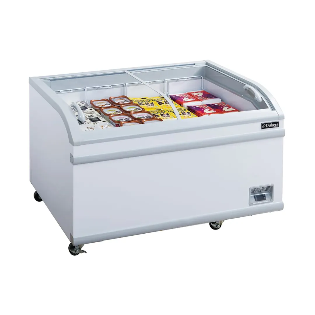 Dukers Appliance Co WD-700Y 79" Glass Chest Freezer, 24.72 cu. ft.