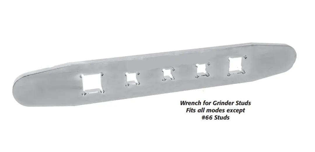 Alfa International GRWR Universal Grinder Stud Wrench – 1/4” Hex Stud, Steel, for Meat Grinder Attachments