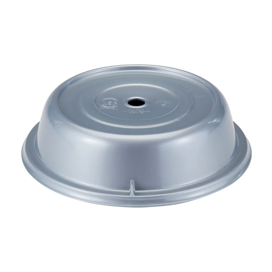 Cambro 1000CW486 Camcover Plate Cover – Silver Plastic, 10" Dia, 2" H, NSF, Heated Carts 210°F