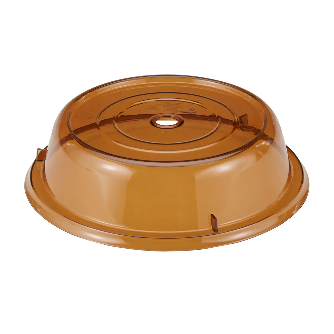 Cambro 1013CW153 Camcover Plate Cover – Amber Plastic, 10‑13/16" Dia, Fits Heated Carts 210°F