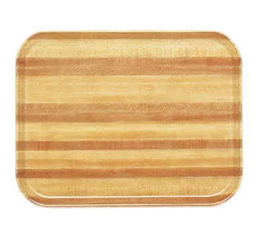 Cambro 1014303 Rectangular Tray, 10-5/8" x 13-3/4" Wood Design, Fiberglass, NSF, Dishwasher Safe