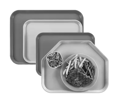Cambro 1216CW148 Tray 11-7/8" x 16-1/4" White Polycarbonate, Lugs, Dri‑Stak, NSF, Made in USA