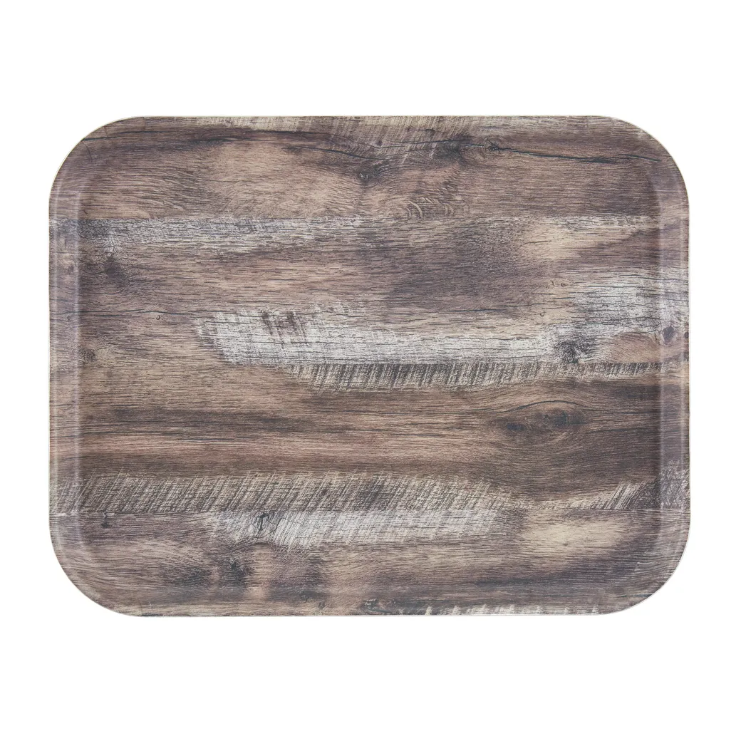 Cambro 1216DC825 Camtray Tray, 16" X 12" Dark Oak Fiberglass, NSF, Dishwasher Safe, Made in USA