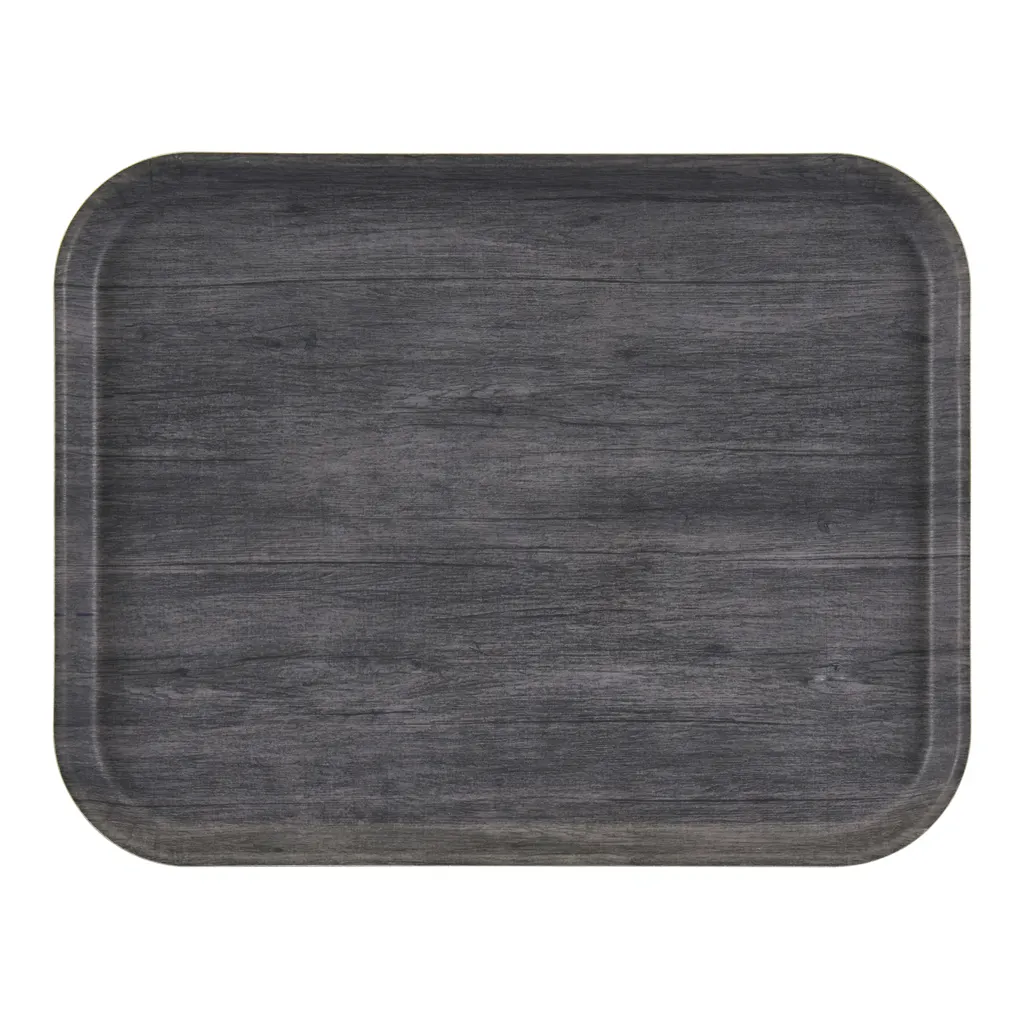 Cambro 1216DCET815 Camtray 16" x 12" Gray Fiberglass EpicTread™ Non‑Skid Dishwasher‑Safe Made in USA
