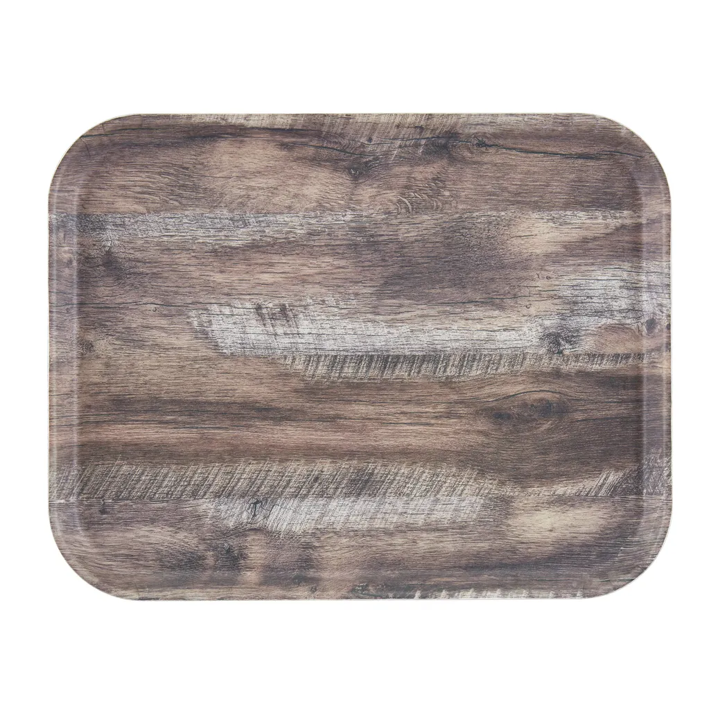 Cambro 1216DCET825 Camtray Tray, 16" x 12", Dark Oak Fiberglass, NSF, Non‑Skid