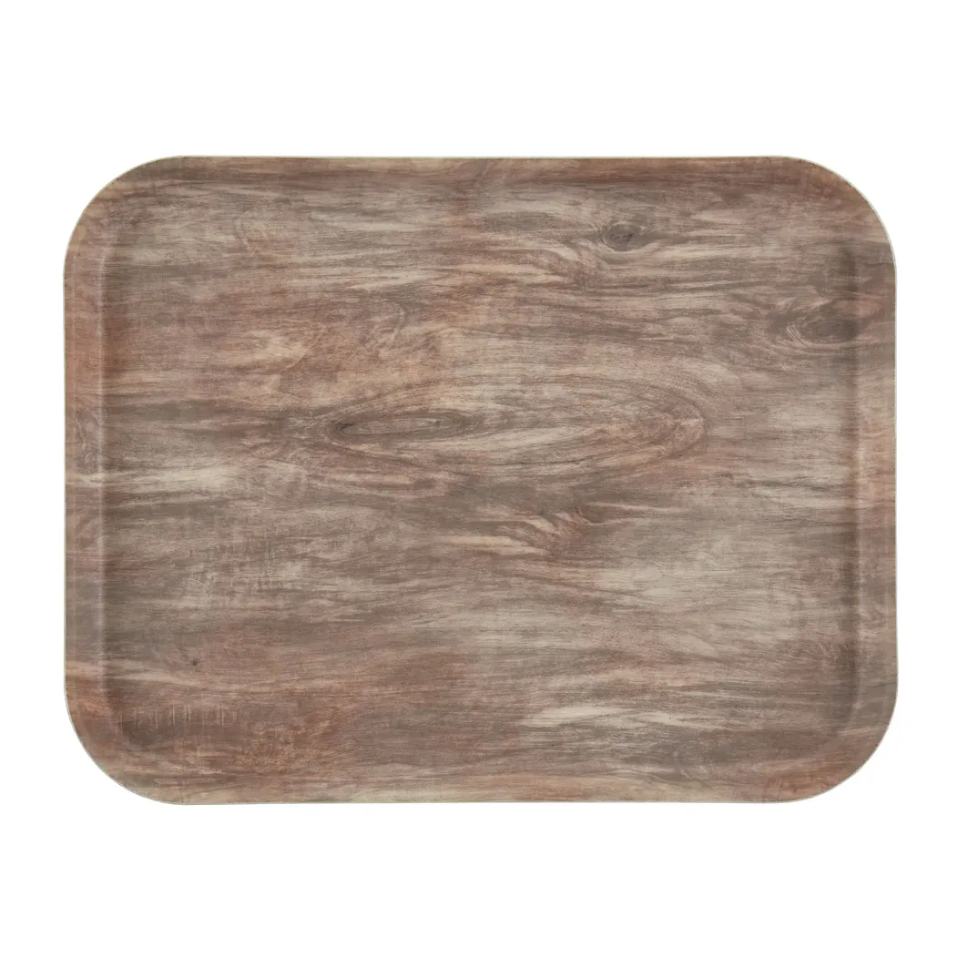 Cambro 1216DCET830 Camtray Tray, 16" x 12", Brown Fiberglass, Non‑Skid, Dishwasher Safe