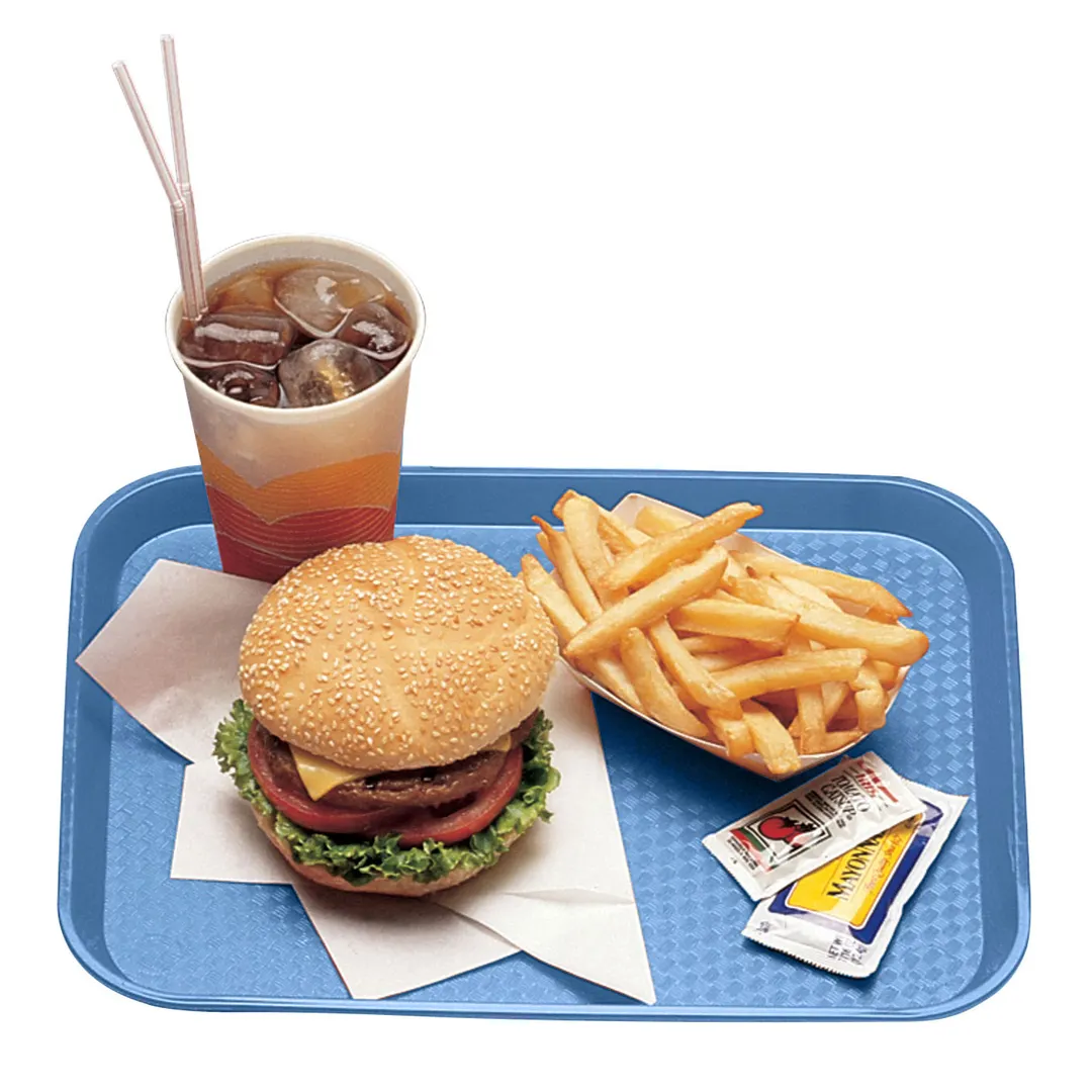 Cambro 1216FF168 Fast Food Tray - 11-7/8" x 16-1/8" Polypropylene, Blue, NSF, Made In USA