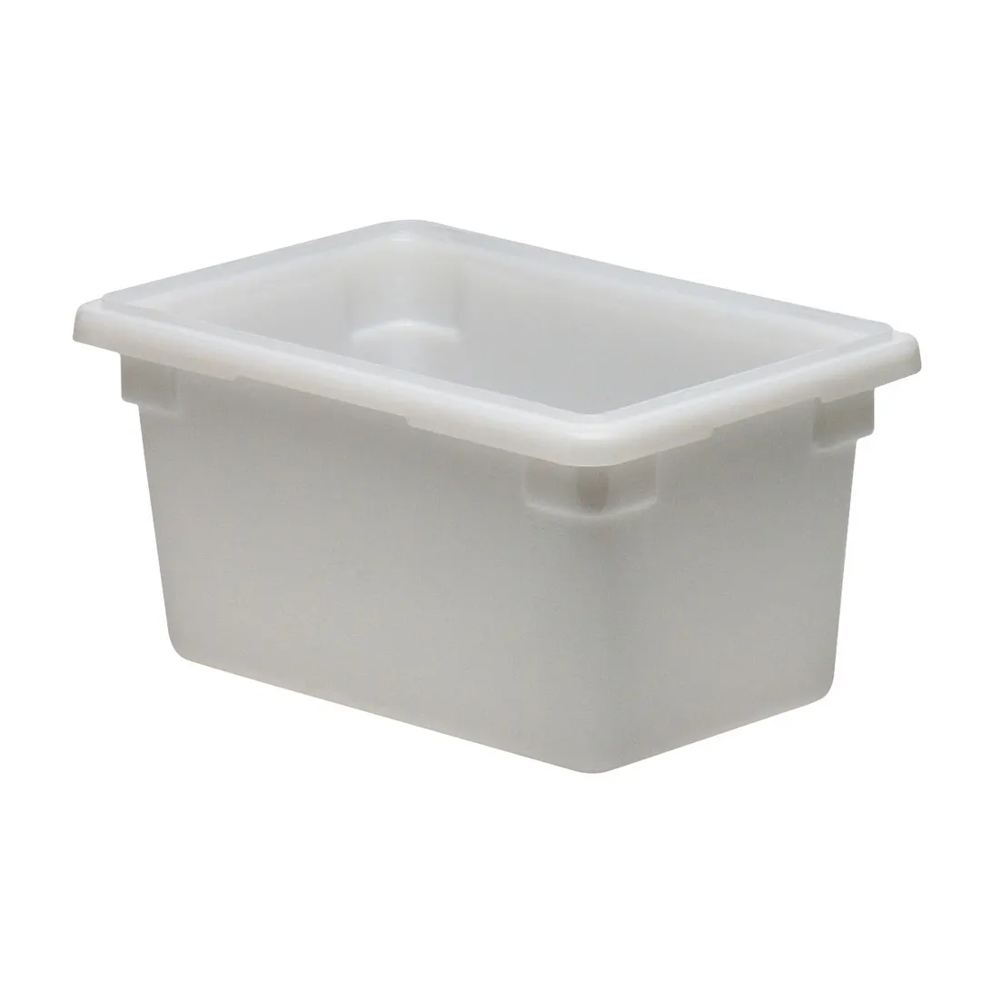 Cambro 12189P148 Food Storage Box, 12" x 18" x 9" (4.75 Gal) White Poly, NSF, Dishwasher Safe