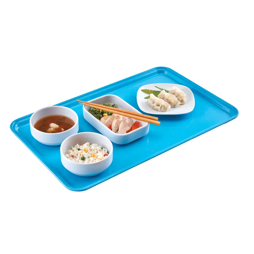 Cambro 1219D518 Dietary Tray – 12" x 19" Rectangular Fiberglass, Blue, NSF, Dishwasher Safe
