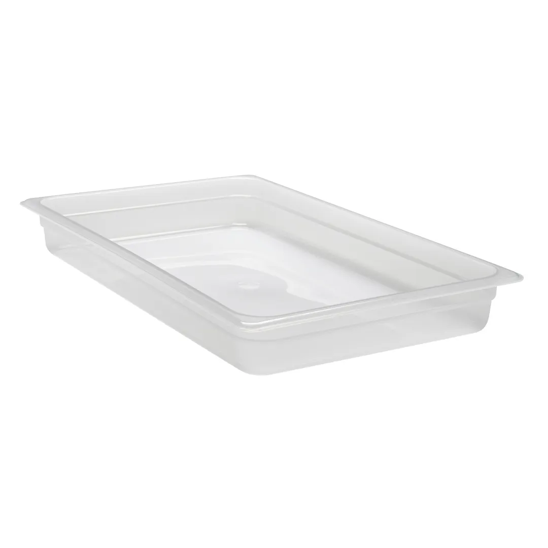 Cambro 12PP190 2" Deep Translucent Polypropylene Food Pan, NSF, 1/1 Size, 3/4"-2¼" Depth