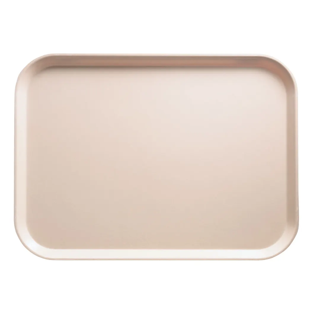 Cambro 1318106 Camtray Rectangular Tray – 12-5/8" x 17-3/4" x 11/16" Fiberglass, Peach