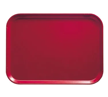 Cambro 1318221 Camtray Rectangular Tray, 12-5/8" x 17-3/4" x 11/16" Fiberglass, Red Dishwasher Safe