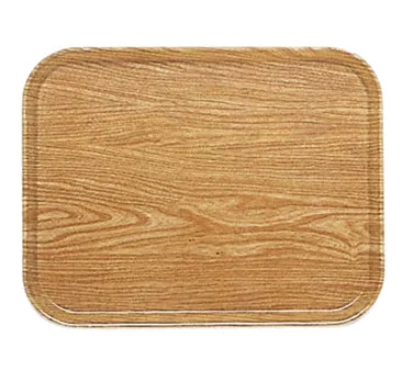 Cambro 1318307 Camtray Tray, 12-5/8" x 17-3/4" x 11/16" Fiberglass, Wood Design NSF, Dishwasher Safe