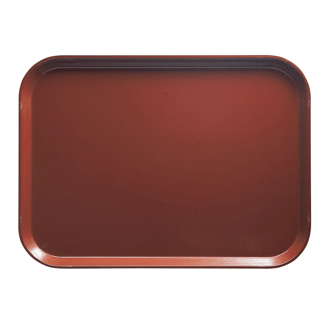 Cambro 1318501 Rectangular Tray, 12-5/8" x 17-3/4" x 11/16", Brown Fiberglass, NSF, Dishwasher Safe