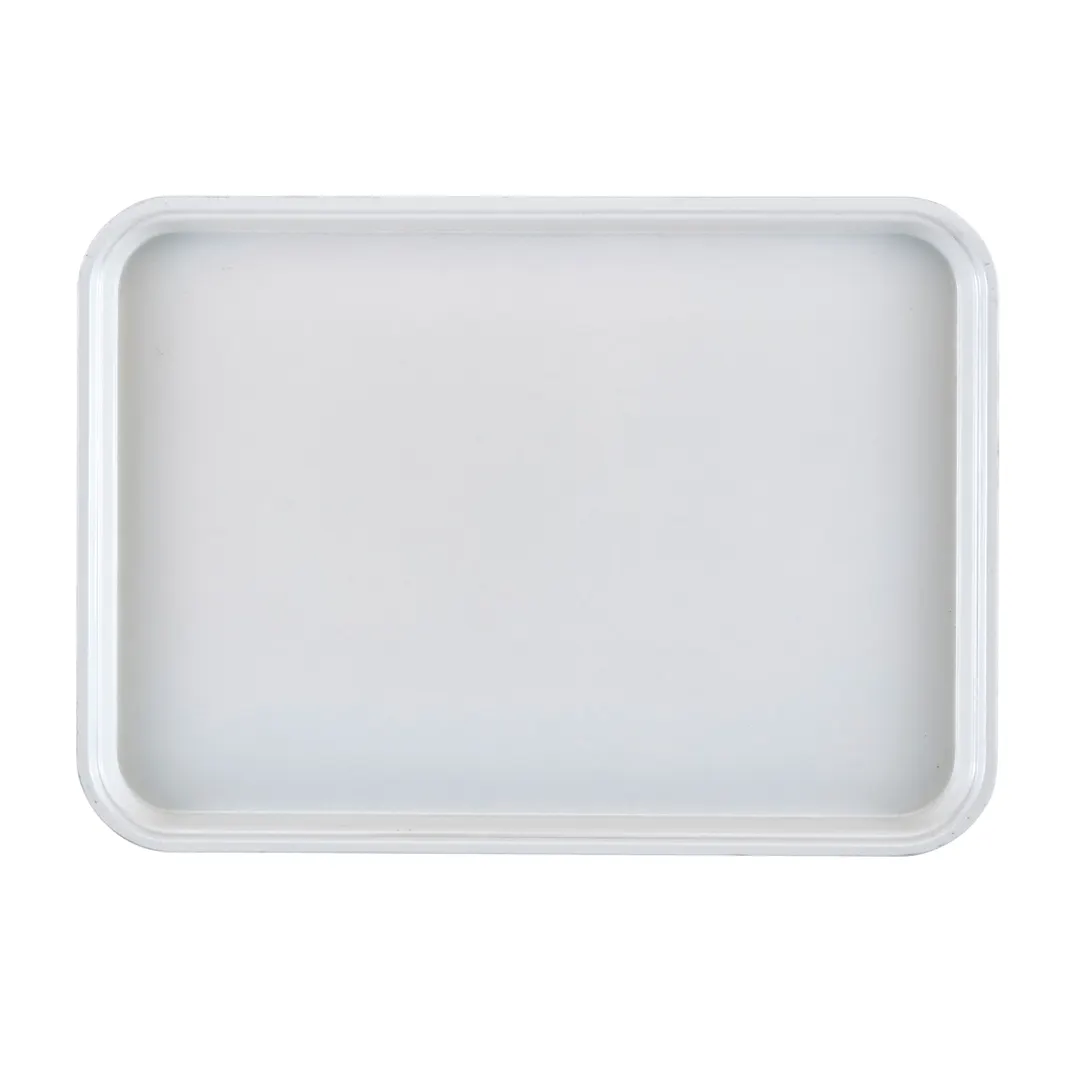 Cambro 1318MT148 Tray, 12-5/8" x 17-3/4" x 1-1/16" White Fiberglass, NSF, Dishwasher Safe