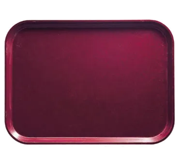 Cambro 1418522 Rectangular Tray, 14" x 18", High‑Impact Fiberglass, Wine, NSF, Dishwasher Safe
