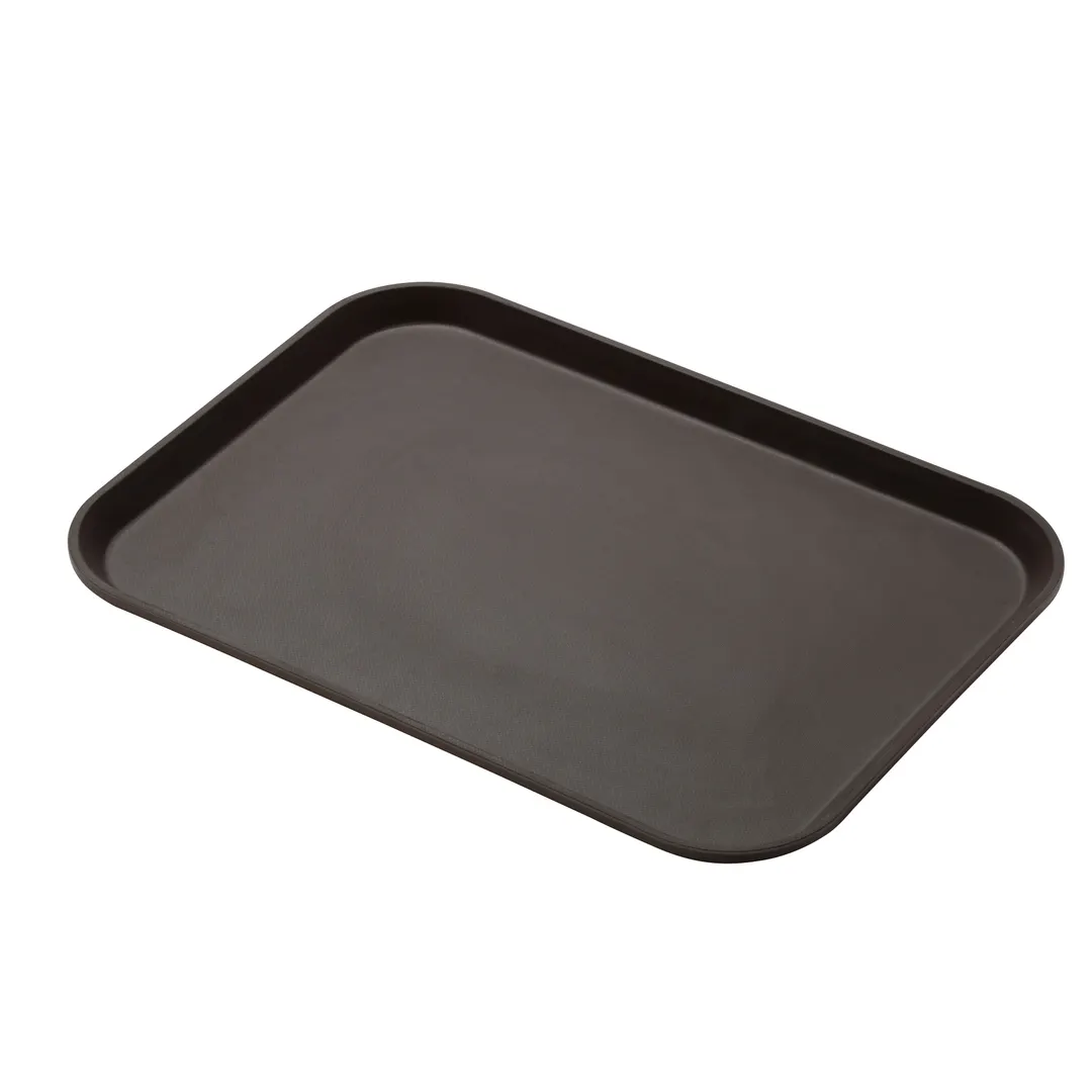 Cambro 1418CT138 Rectangular Non‑Slip Tray, 14" x 18", Fiberglass, Tavern Tan, Dishwasher‑Safe, NSF Certified, USA Made