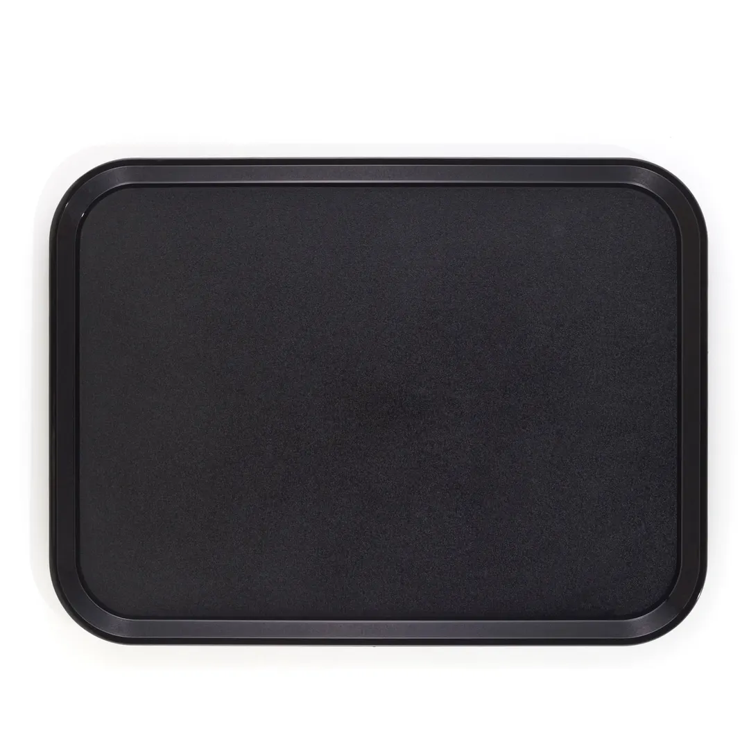 Cambro 1418CWNS110 Rectangular Tray, 14" x 18", Black Polycarbonate, NSF, Non‑Skid, Dishwasher Safe
