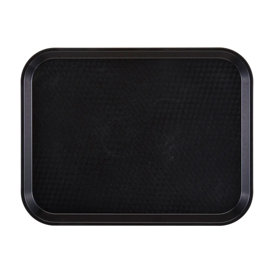 Cambro 1418FF110 Fast Food Tray - 13-13/16" x 17-3/4" Black PP, NSF, Dishwasher Safe, Made in USA