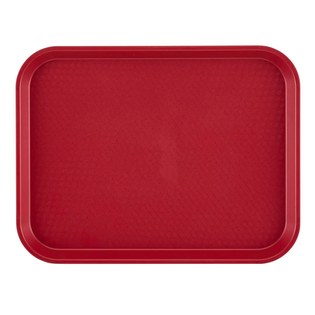 Cambro 1418FF416 Fast Food Tray – 13-13/16" x 17-3/4" Red Polypropylene, NSF, Made in USA