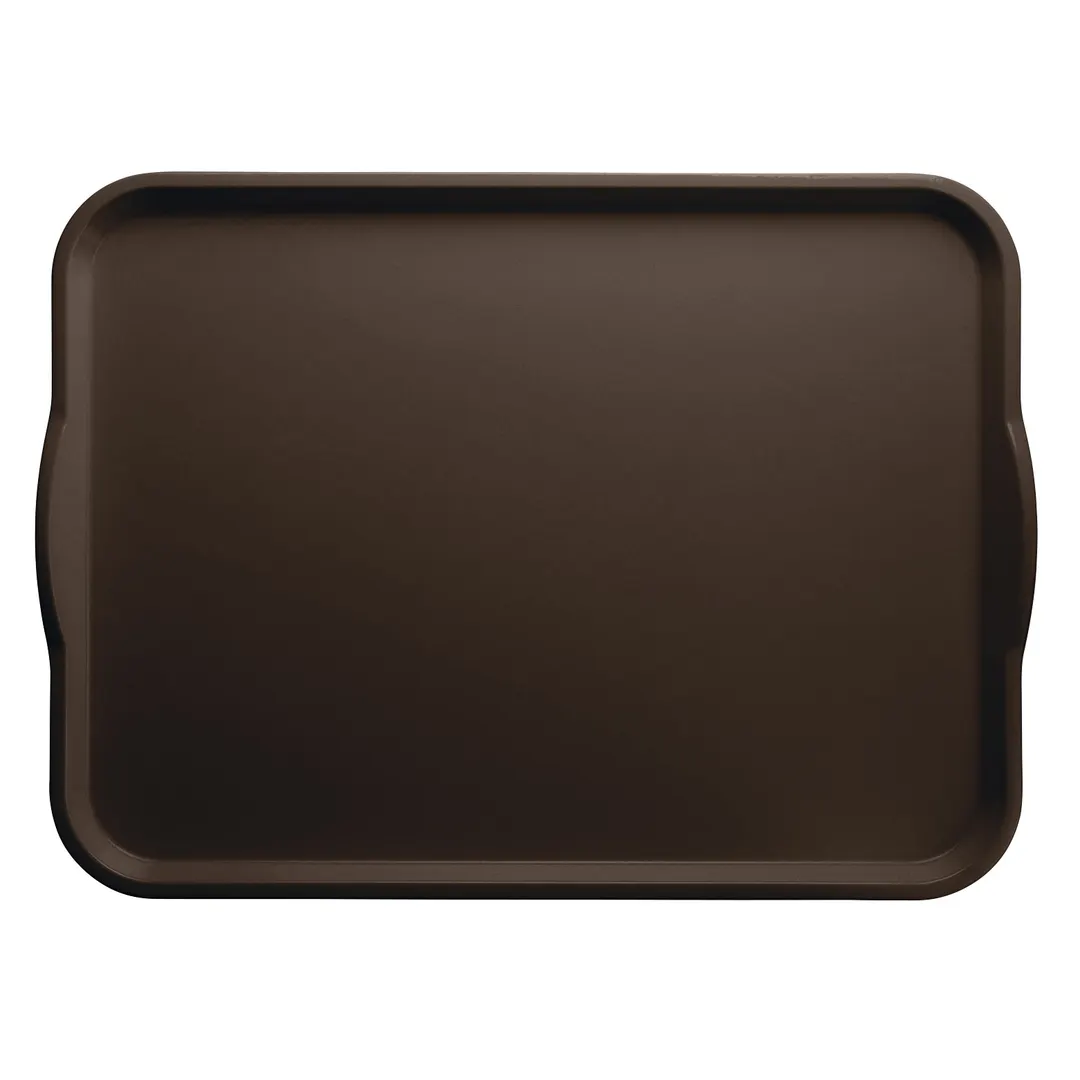 Cambro 1418H116 Camtray Dietary Tray – 14" x 18" Brazil Brown Fiberglass With Handles, NSF