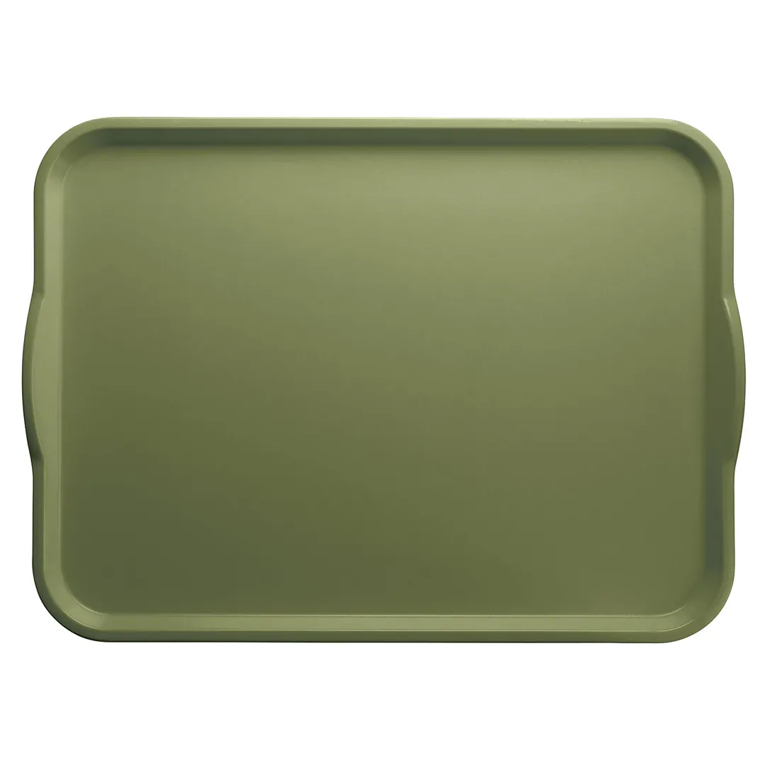 Cambro 1418H428 Dietary Tray, Rectangular 14" x 18", Olive Green Fiberglass, NSF, Made in USA