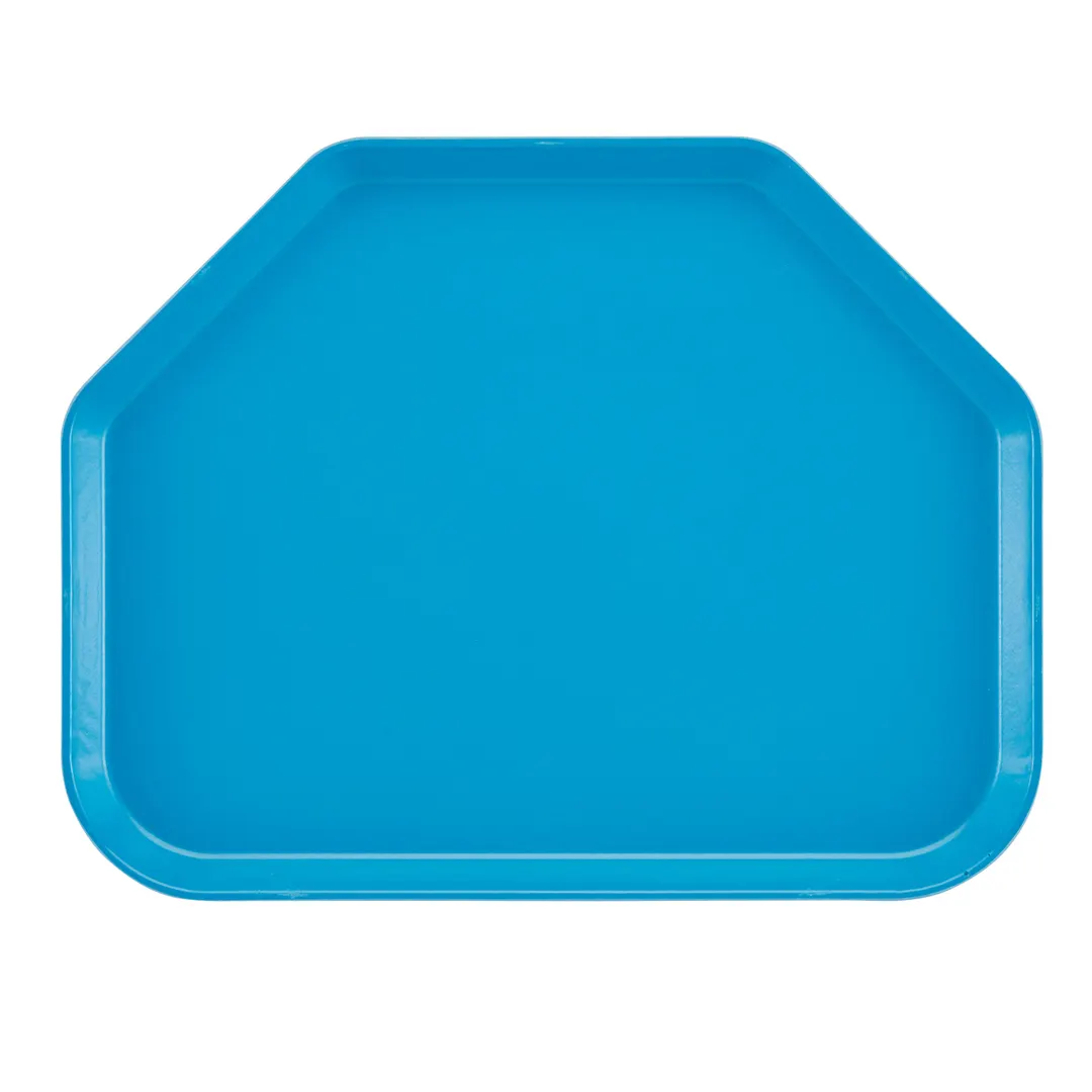 Cambro 1418TR105 Trapezoid Tray, 14" x 18", Horizon Blue Fiberglass, Dishwasher Safe, NSF