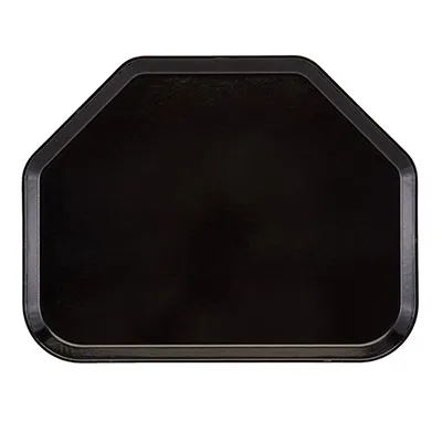 Cambro 1418TR110 Camtray Trapezoid Tray, 14" x 18", Black Fiberglass, NSF, Dishwasher Safe