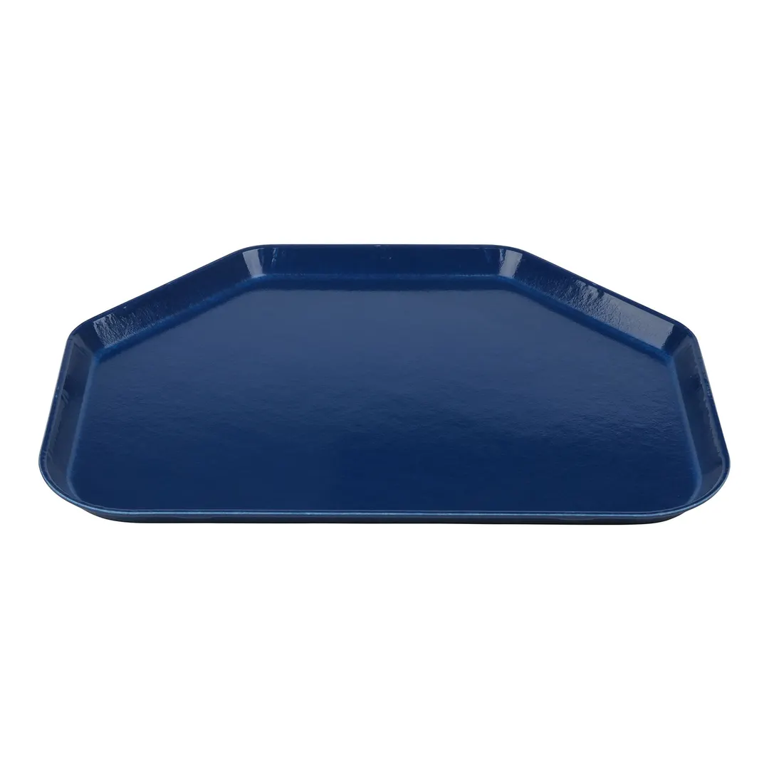 Cambro 1418TR123 Camtray Trapezoid Tray, 14" x 18" Fiberglass, Amazon Blue, Dishwasher Safe
