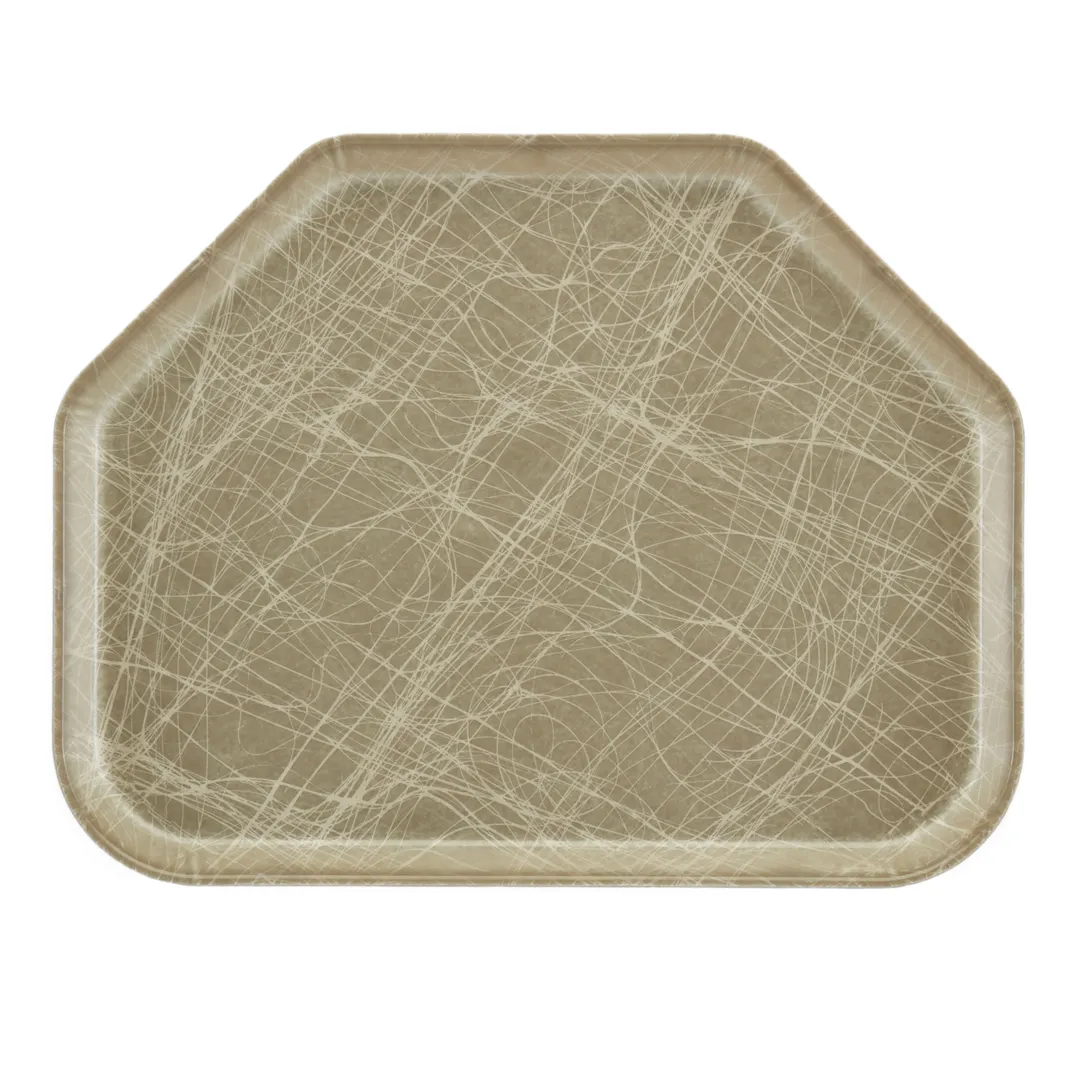 Cambro 1418TR215 Trapezoid Tray, 14" x 18", Fiberglass, Gray, NSF, Dishwasher Safe, Made in USA