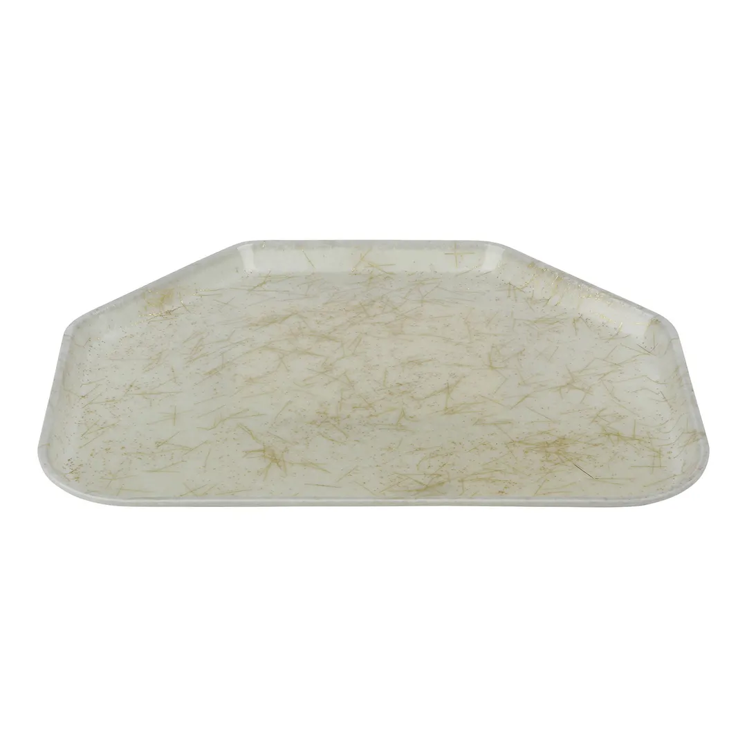 Cambro 1418TR526 Trapezoid Tray, 14" x 18", Fiberglass, Galaxy Gold, NSF, Dishwasher Safe, USA