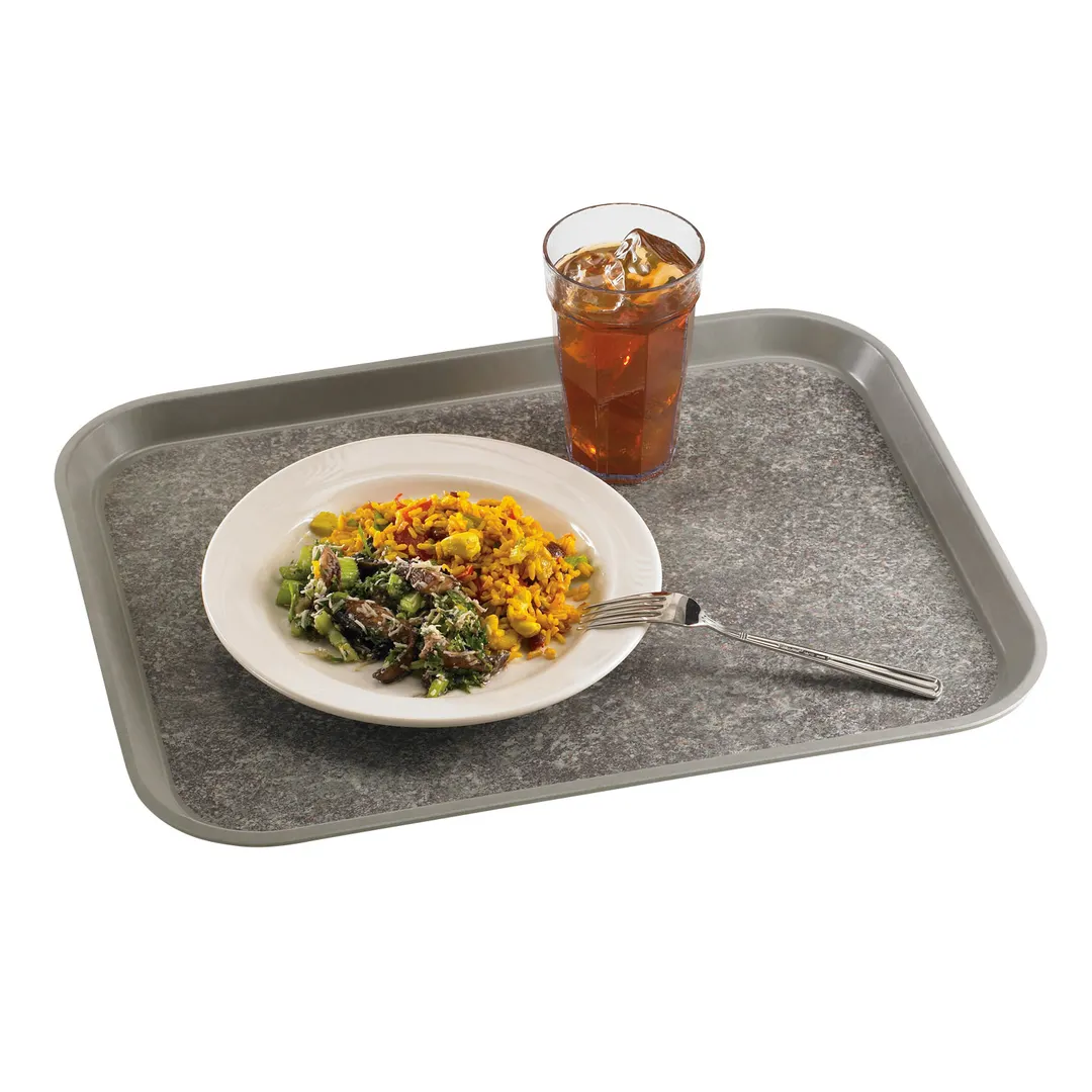 Cambro 1418VC381 Camtray 14" x 18" Pearl Gray with Titan Fiberglass Dishwasher‑Safe Made in USA