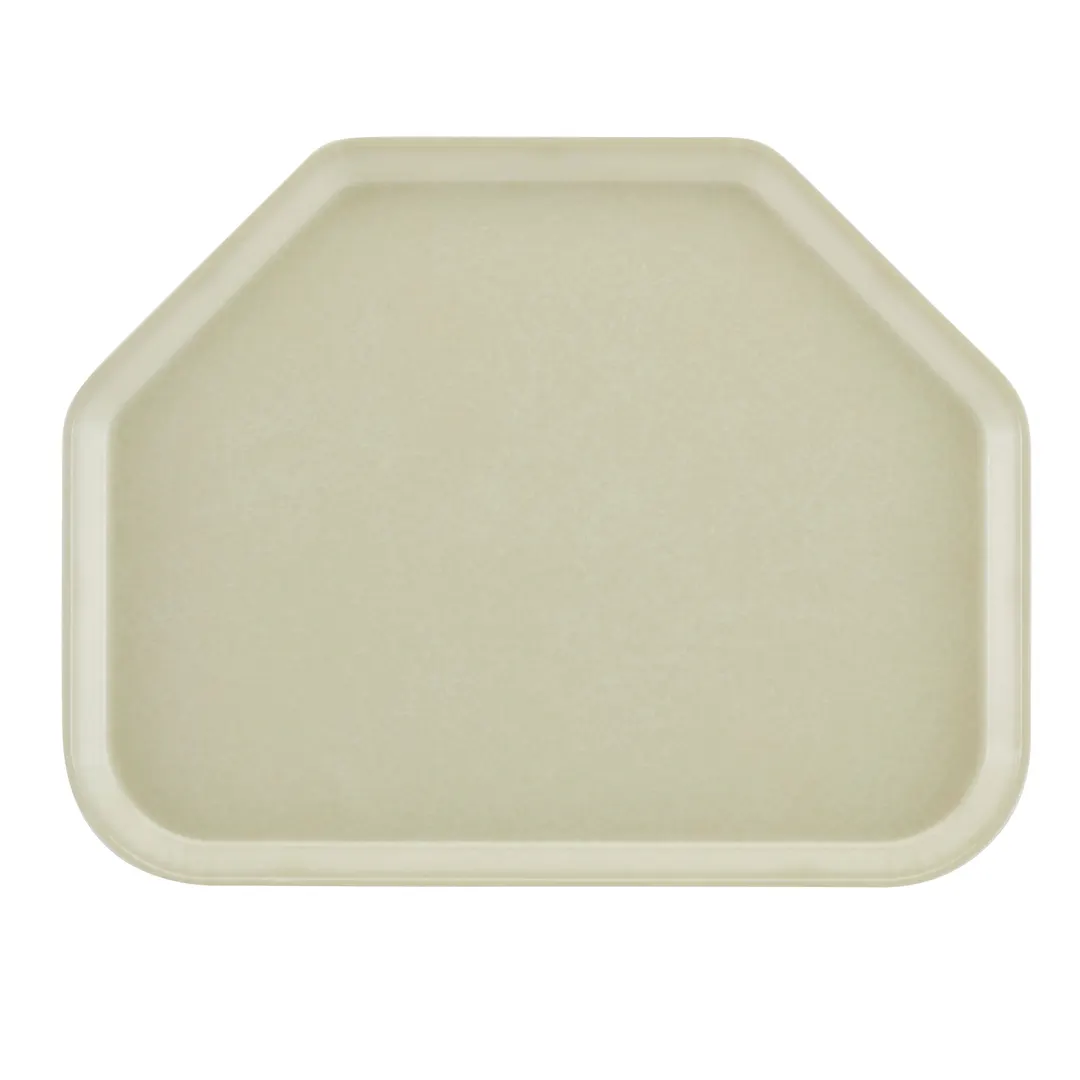 Cambro 1422TR101 Trapezoid Tray, 14" x 22", Gray Fiberglass, Parchment, Dishwasher Safe, Made in USA
