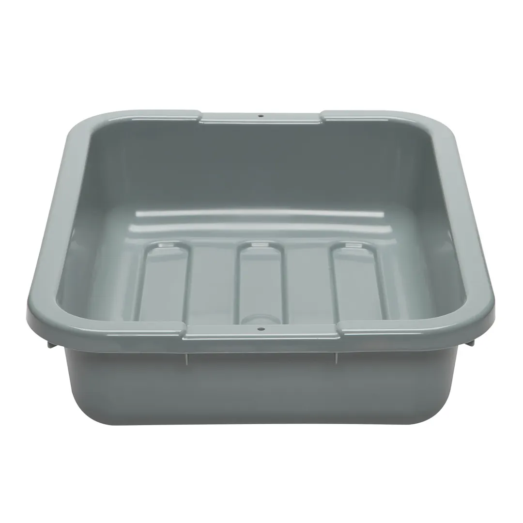 Cambro 1520CBP180 Cambox® 1-Compartment Bus Box, 15-5/16"L x 19-15/16"W x 4-15/16"H, Light Gray Hi-Gloss Plastic