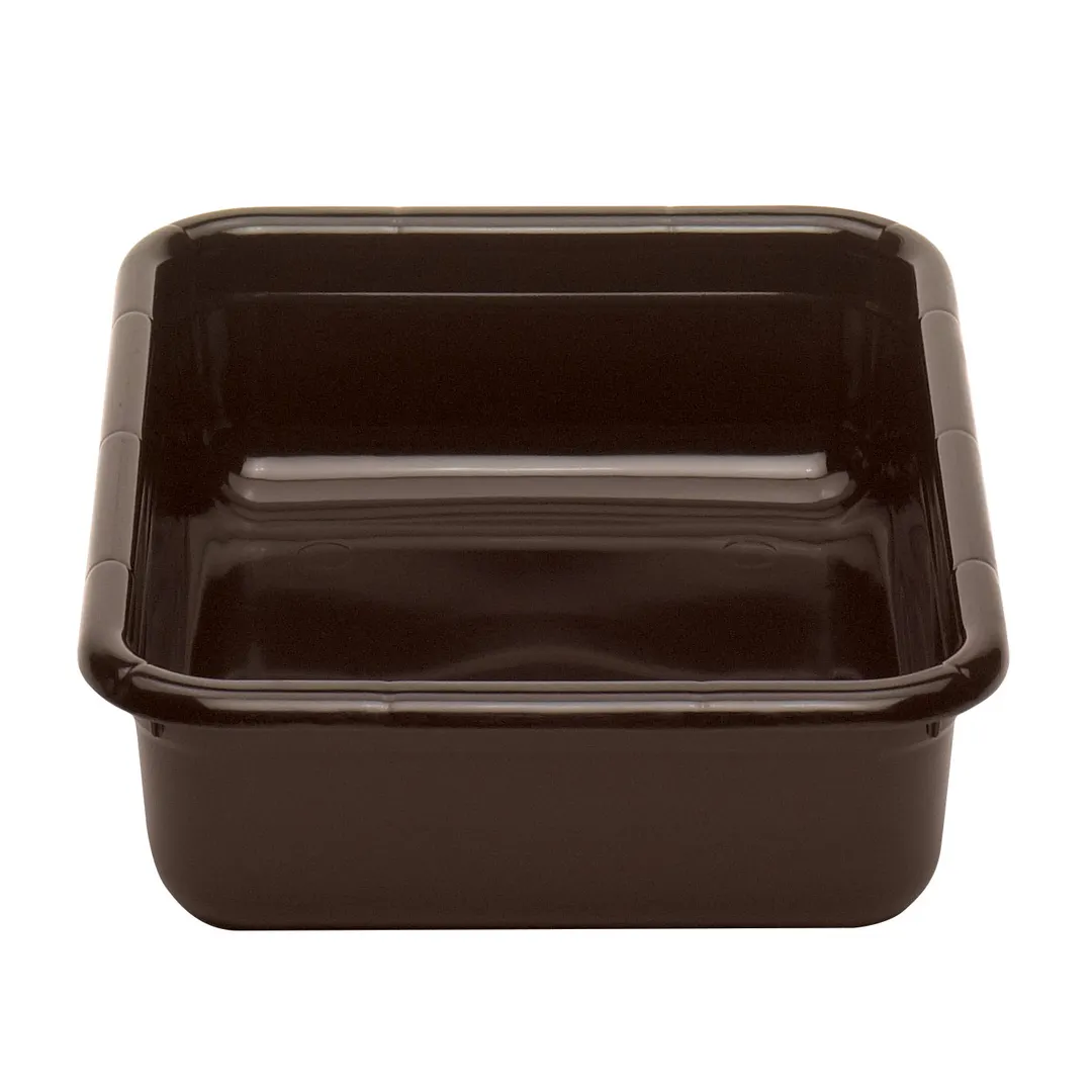 Cambro 1520CBPF131 Cambox® Bus Box, 15-5/16"L x 19-15/16"W x 4-15/16"H, Hi-Gloss Plastic, 1-Compartment, Dark Brown