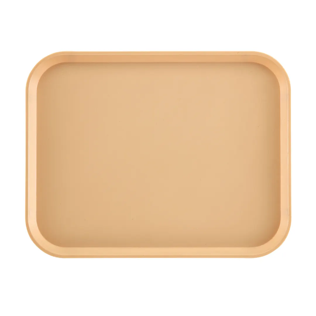 Cambro 1520CW133 Tray, 14.9" x 20.1" Beige Plastic, NSF, Dishwasher Safe, Stacking Lugs, Dri‑Stak