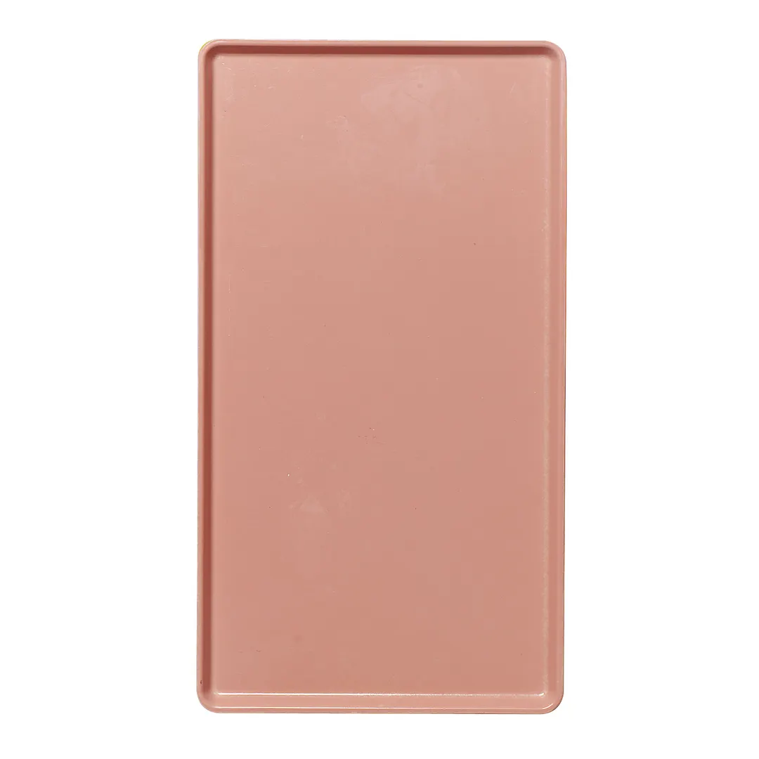 Cambro 1520D409 Dietary Tray - 15" x 20-3/16" Pink Rectangular Fiberglass, NSF, Dishwasher Safe, USA