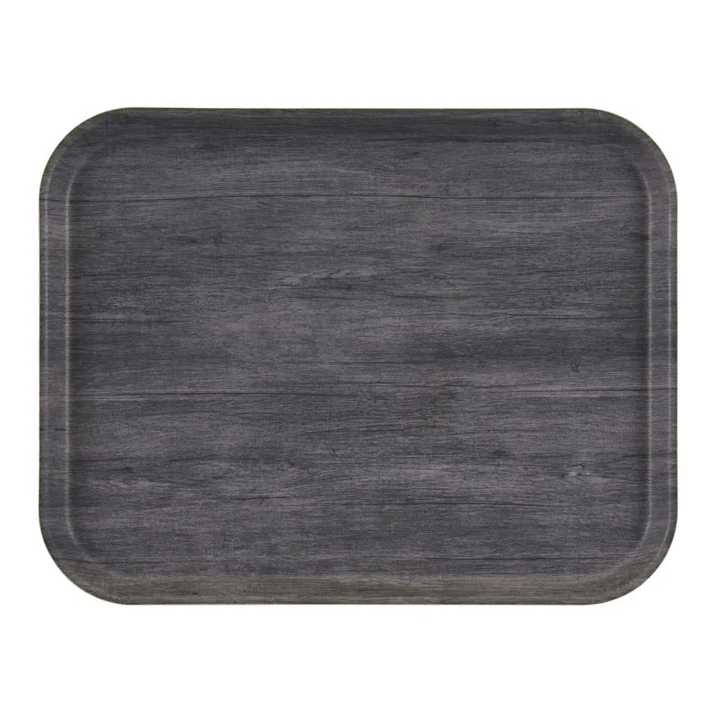 Cambro 1520DCET815 Rectangular 20" x 15", Gray Fiberglass Tray, Non‑Skid EpicTread, NSF‑Listed