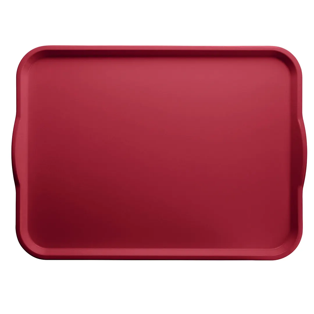 Cambro 1520H221 Camtray Rectangular Serving Tray, 15" x 20", Red Fiberglass, NSF, USA
