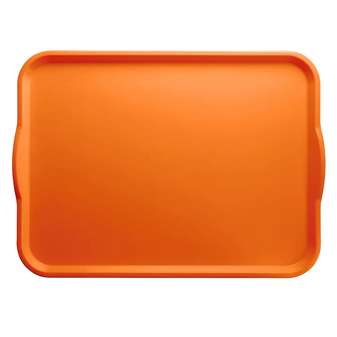 Cambro 1520H222 Camtray Rectangular Tray, 15" x 20", Fiberglass, Orange, NSF, Made in USA