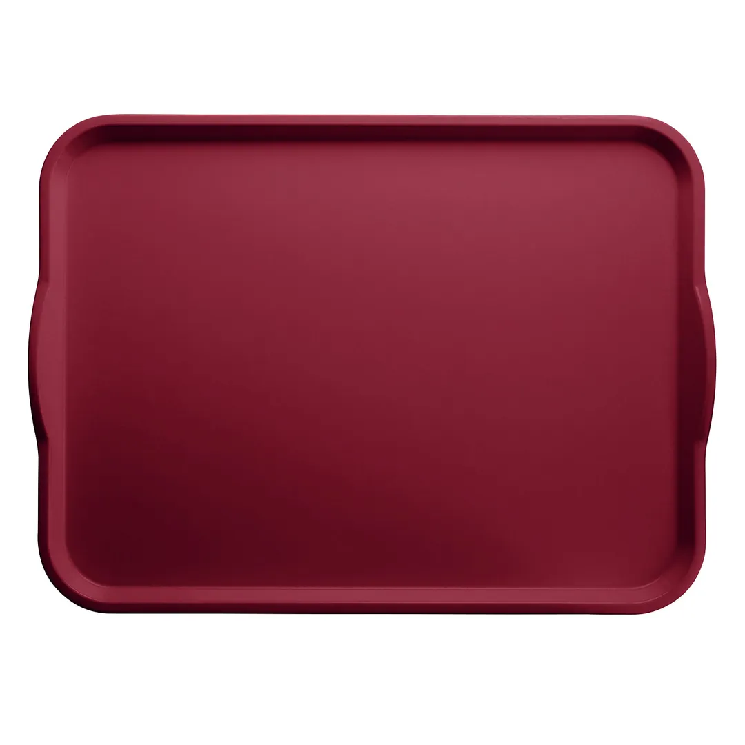 Cambro 1520H505 Camtray Rectangular Tray, 15" x 20" Fiberglass, Cherry Red, NSF Certified, USA Made